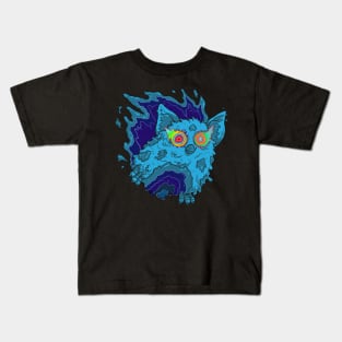 Slimy Ghost Fauxby in Blue Kids T-Shirt